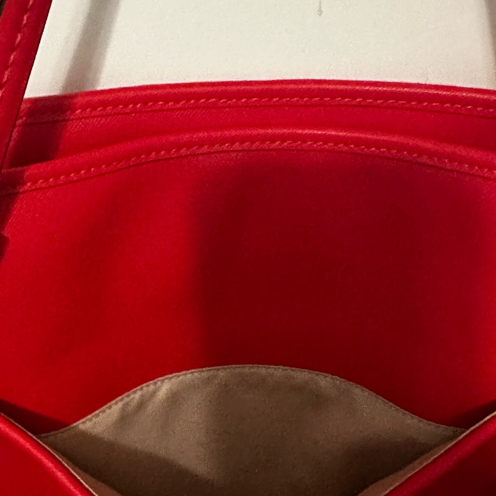 Coach Peyton Leather Zip Top Tote – Persimmon Red (New with Tags) - Picture 7 of 10
